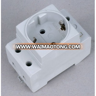 din rail mouted Socket grey color din rail power socket