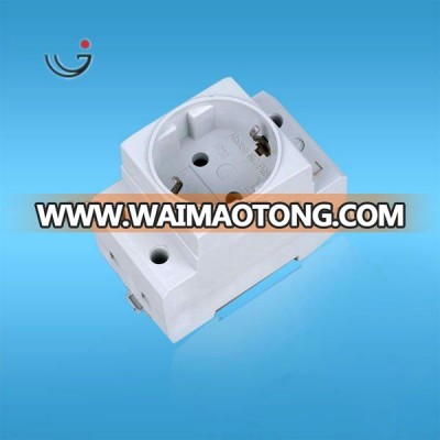 RoHS 250V 16A German type Din Rail Socket high quality din rail type german socket