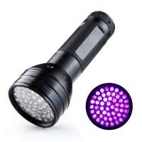 51 Aluminum UV 395nm Ultraviolet Light Multi Functions LED Flashlight