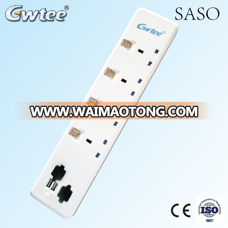 13A 4-Socket Surge Protector Extension socket With USB Charger, Extension Lead